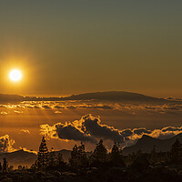 Buy canvas prints of Hot sun over La Palma by Phil Crean