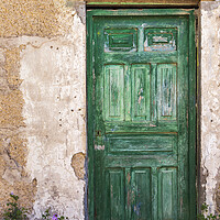 Buy canvas prints of Old green door by Phil Crean