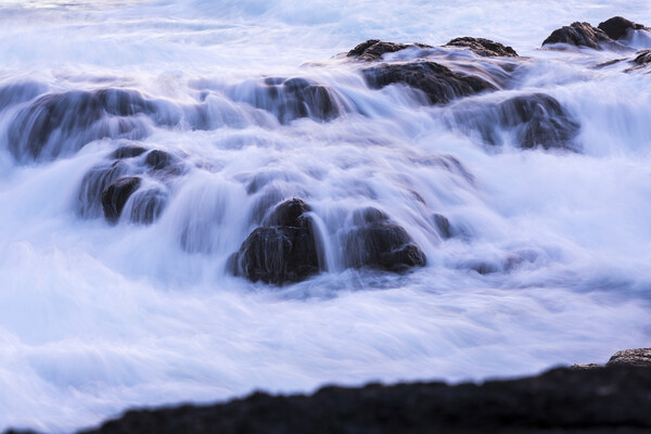 Seawater washing over rocks Tenerife Picture Board by Phil Crean