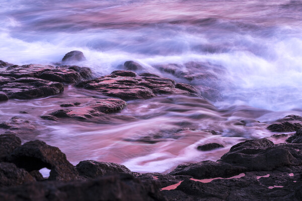 Red sea on rocks Playa San Juan, Tenerife Picture Board by Phil Crean