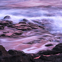 Buy canvas prints of Red sea on rocks Playa San Juan, Tenerife by Phil Crean