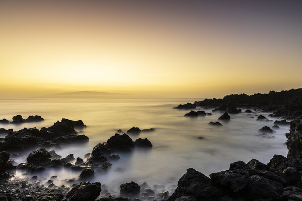 Volcanic rocky coast, Tenerife Picture Board by Phil Crean