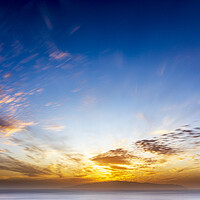 Buy canvas prints of Sunset over La Gomera, from Tenerife by Phil Crean