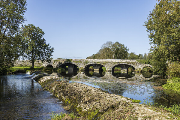 Bridge over Kings river, Kells, County Kilkenny, Ireland Picture Board by Phil Crean