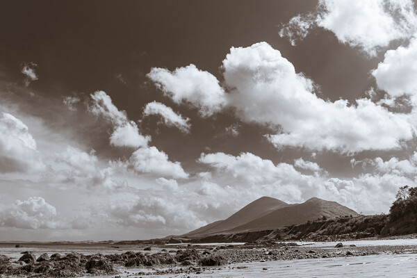 Croagh Patrick and dramatic sky, Mayo, Ireland Picture Board by Phil Crean