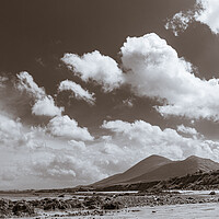 Buy canvas prints of Croagh Patrick and dramatic sky, Mayo, Ireland by Phil Crean