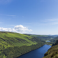 Buy canvas prints of Glendalough valley and Upper lake, Wicklow, Irelan by Phil Crean