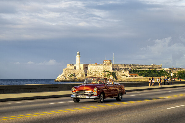 Vintage American car, Havana, Cuba Picture Board by Phil Crean
