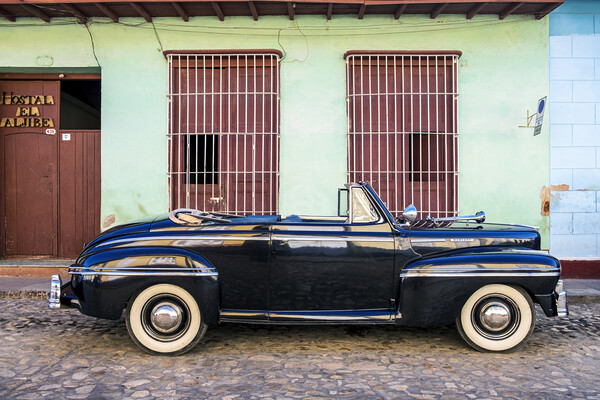 Vintage American Mercury car in Cuba Picture Board by Phil Crean