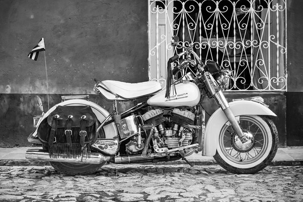 1950's Harley Davidson Picture Board by Phil Crean