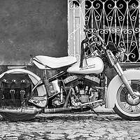 Buy canvas prints of 1950's Harley Davidson by Phil Crean