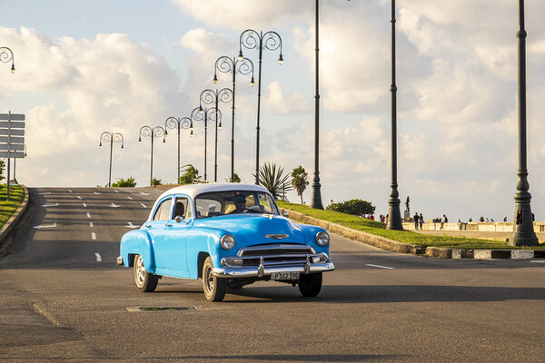 Old American car, Havana, Cuba Picture Board by Phil Crean