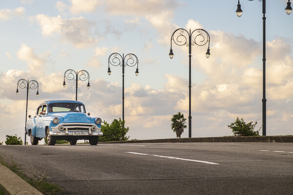 Vintage American car, Havana, Cuba Picture Board by Phil Crean