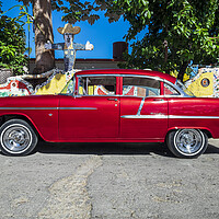 Buy canvas prints of American 50s car in Cuba by Phil Crean