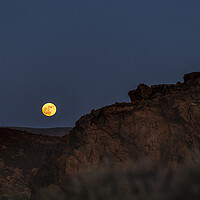 Buy canvas prints of Full moon rising over Tenerife by Phil Crean
