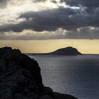 Buy canvas prints of Rays of light over Montaña Roja Tenerife by Phil Crean