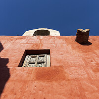 Buy canvas prints of Red walls of the Santa Catalina monastery, Arequipa, Peru by Phil Crean