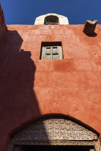 Red walls, Santa Catalina monastery, Arequipa, Peru Picture Board by Phil Crean