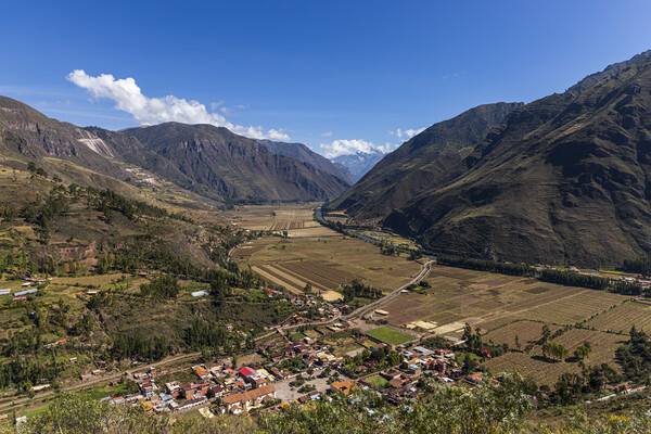 Sacred Valley, Urubamba in the Andes, Peru Picture Board by Phil Crean