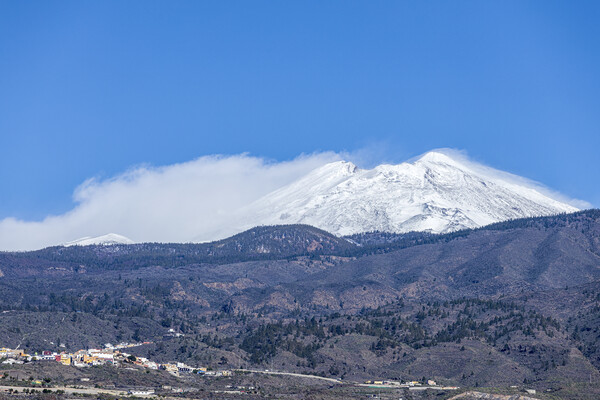 Snow on Teide, Tenerife Picture Board by Phil Crean