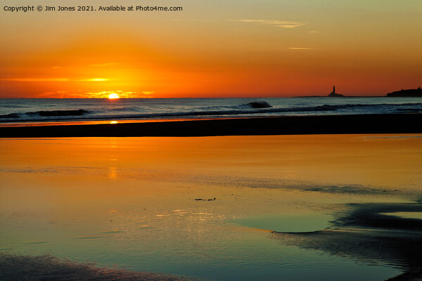 January sunrise in Northumberland Picture Board by Jim Jones
