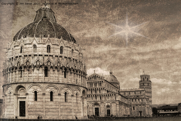 Artistic Field of Miracles, Pisa Picture Board by Jim Jones