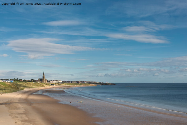 Tynemouth Long Sands Picture Board by Jim Jones