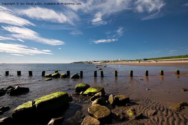 The beach at Whitley Bay in June Picture Board by Jim Jones
