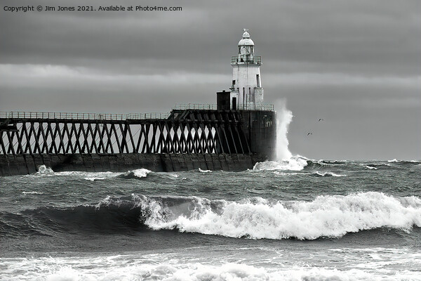 Winter Storm in Northumberland Picture Board by Jim Jones