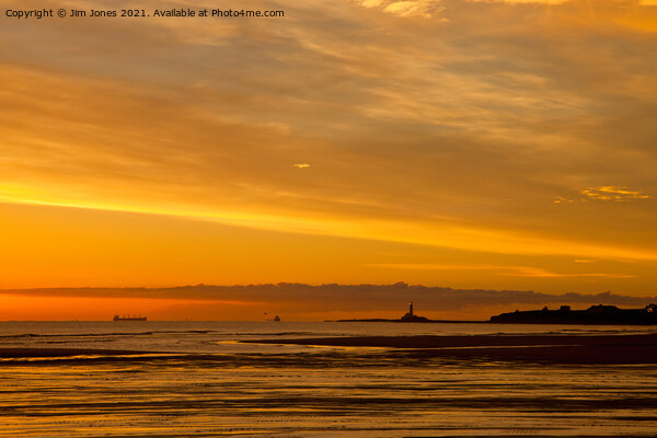 Another Northumbrian Sunrise Picture Board by Jim Jones