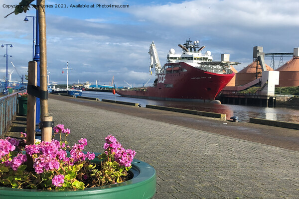 The Quayside at Blyth in Northumberland Picture Board by Jim Jones