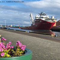 Buy canvas prints of The Quayside at Blyth in Northumberland by Jim Jones