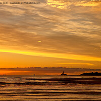 Buy canvas prints of Another Northumbrian Sunrise (2) by Jim Jones