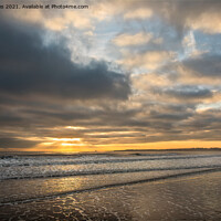 Buy canvas prints of Dawn on the Northumberland Coast. by Jim Jones