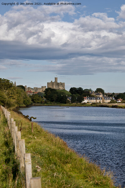 Warkworth Castle and River Coquet Picture Board by Jim Jones