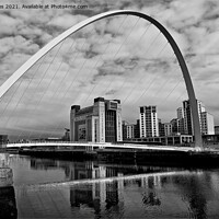 Buy canvas prints of Gateshead Millennium Bridge and Baltic by Jim Jones