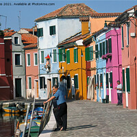 Buy canvas prints of Sunny day in Burano by Jim Jones
