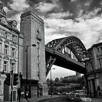 Buy canvas prints of Newcastle in black and white by Jim Jones