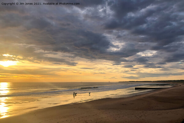 Sunrise on Blyth beach Picture Board by Jim Jones