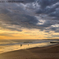 Buy canvas prints of Sunrise on Blyth beach by Jim Jones