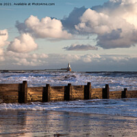 Buy canvas prints of Sunshine and stormy sea by Jim Jones