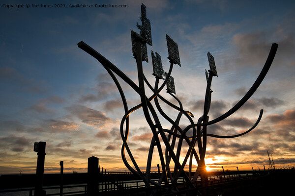 The Spirit of the Staithes just after sunrise (3) Picture Board by Jim Jones