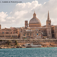 Buy canvas prints of Valletta panorama by Jim Jones