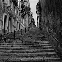 Buy canvas prints of Valletta steps by Jim Jones