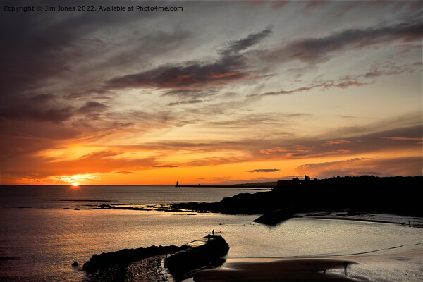 December sunrise over Cullercoats Bay Picture Board by Jim Jones
