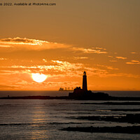 Buy canvas prints of January sunrise at St Mary's Island (3) by Jim Jones