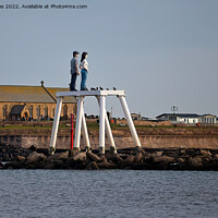 Buy canvas prints of 'The Couple' at Newbiggin by the Sea (2) by Jim Jones