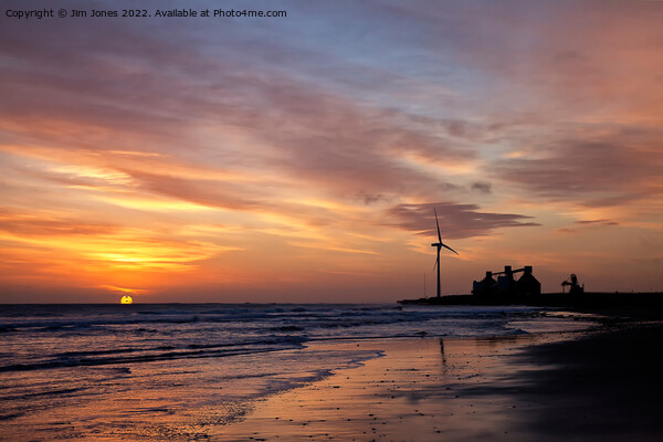 January sunrise on the beach Picture Board by Jim Jones