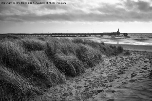 The path to the beach - Monochrome Picture Board by Jim Jones