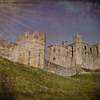 Buy canvas prints of Artistic Warkworth Castle by Jim Jones